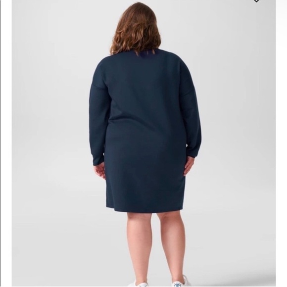 NWOT Game by Universal Standard Iris Spacer Sweatshirt Dress Size 2XS or US 6-8 - Picture 2 of 12